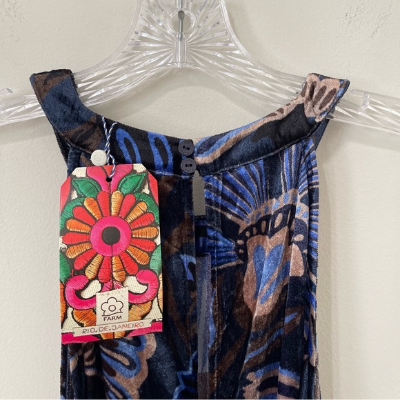 Farm Rio x Anthropologie Velvet Halter Jumpsuit - Picture 10 of 11